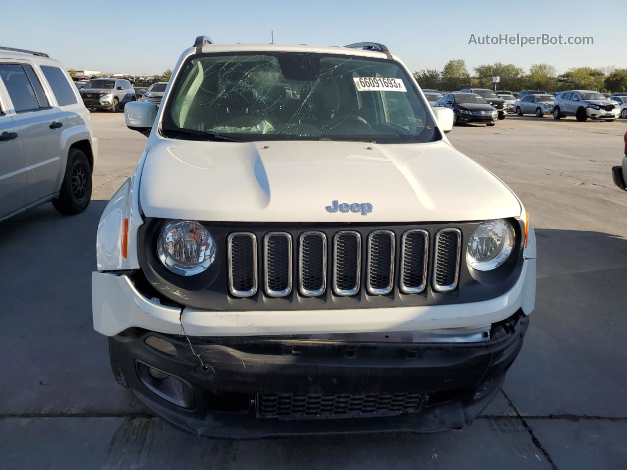 2018 Jeep Renegade Latitude White vin: ZACCJABB0JPH69723