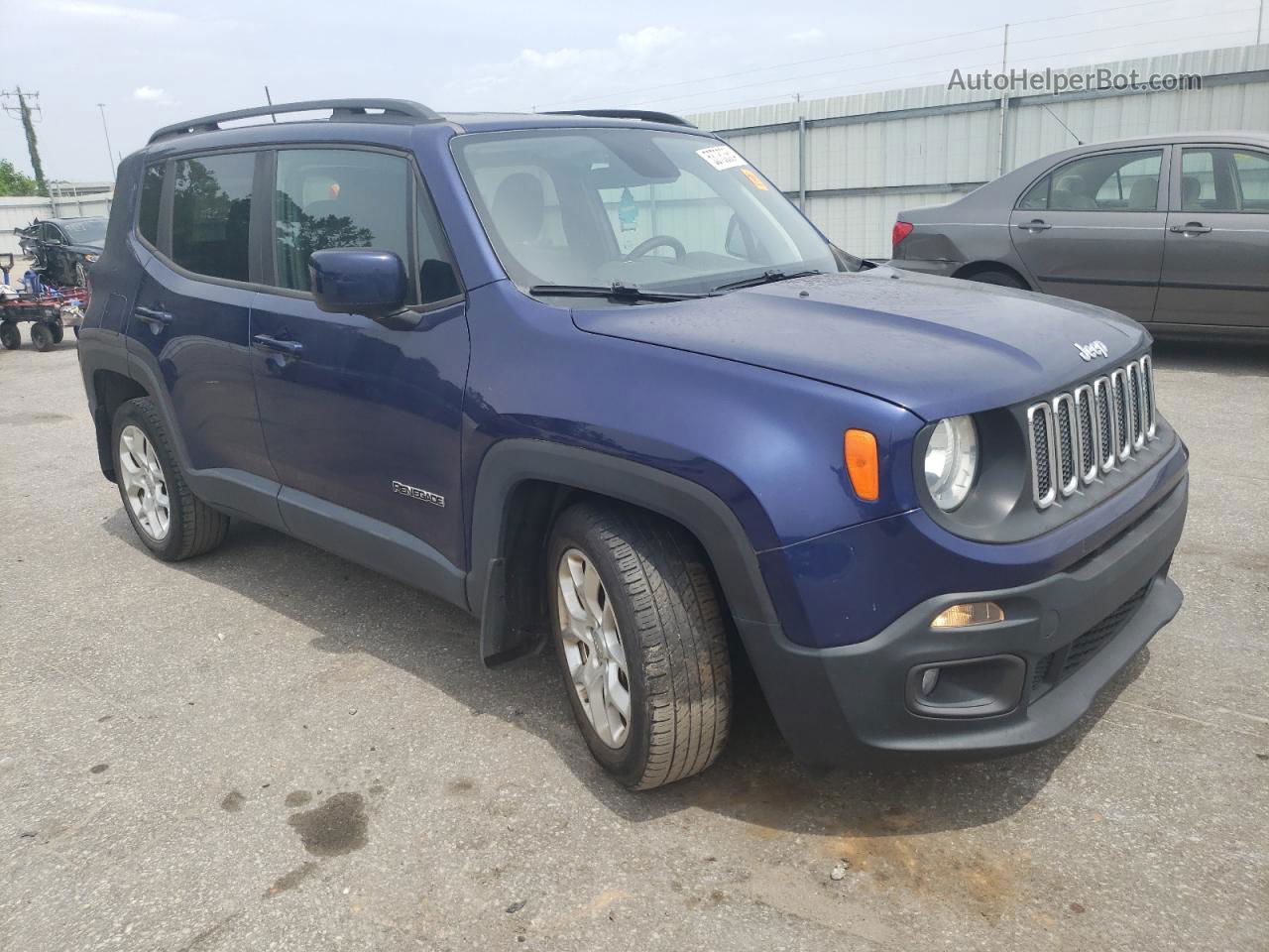 2018 Jeep Renegade Latitude Синий vin: ZACCJABB0JPJ35874