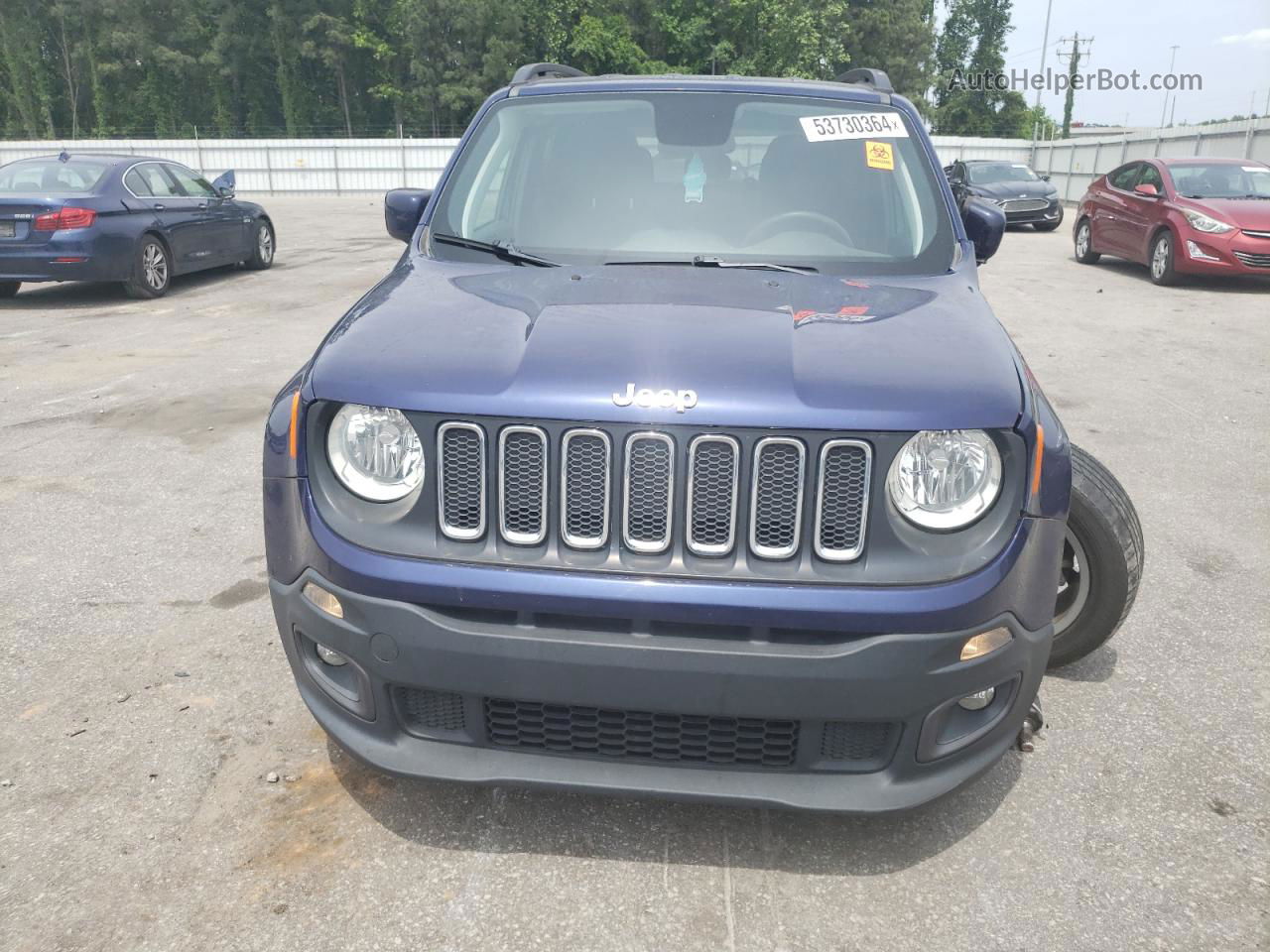 2018 Jeep Renegade Latitude Синий vin: ZACCJABB0JPJ35874