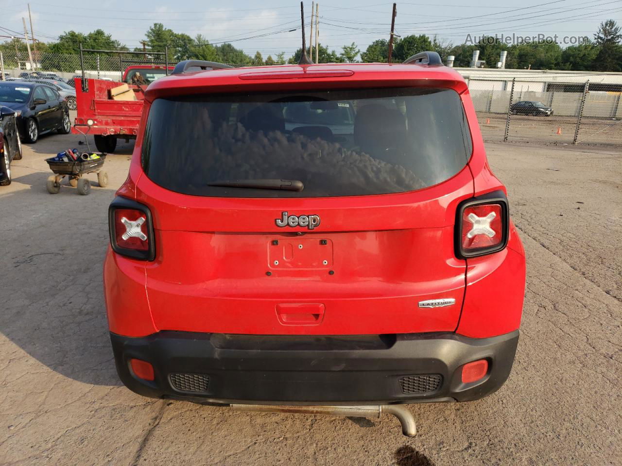 2018 Jeep Renegade Latitude Red vin: ZACCJABB0JPJ38449