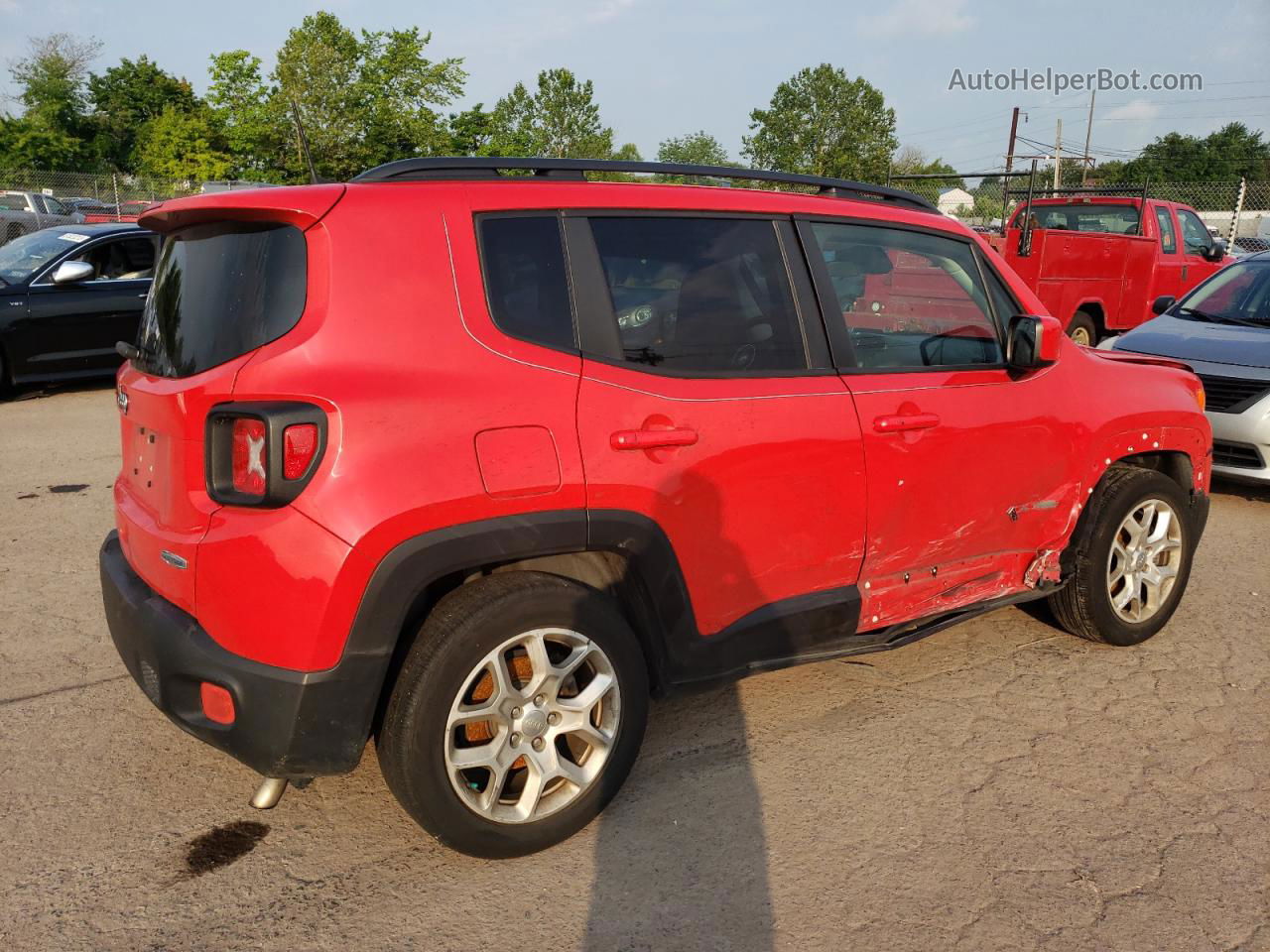 2018 Jeep Renegade Latitude Red vin: ZACCJABB0JPJ38449