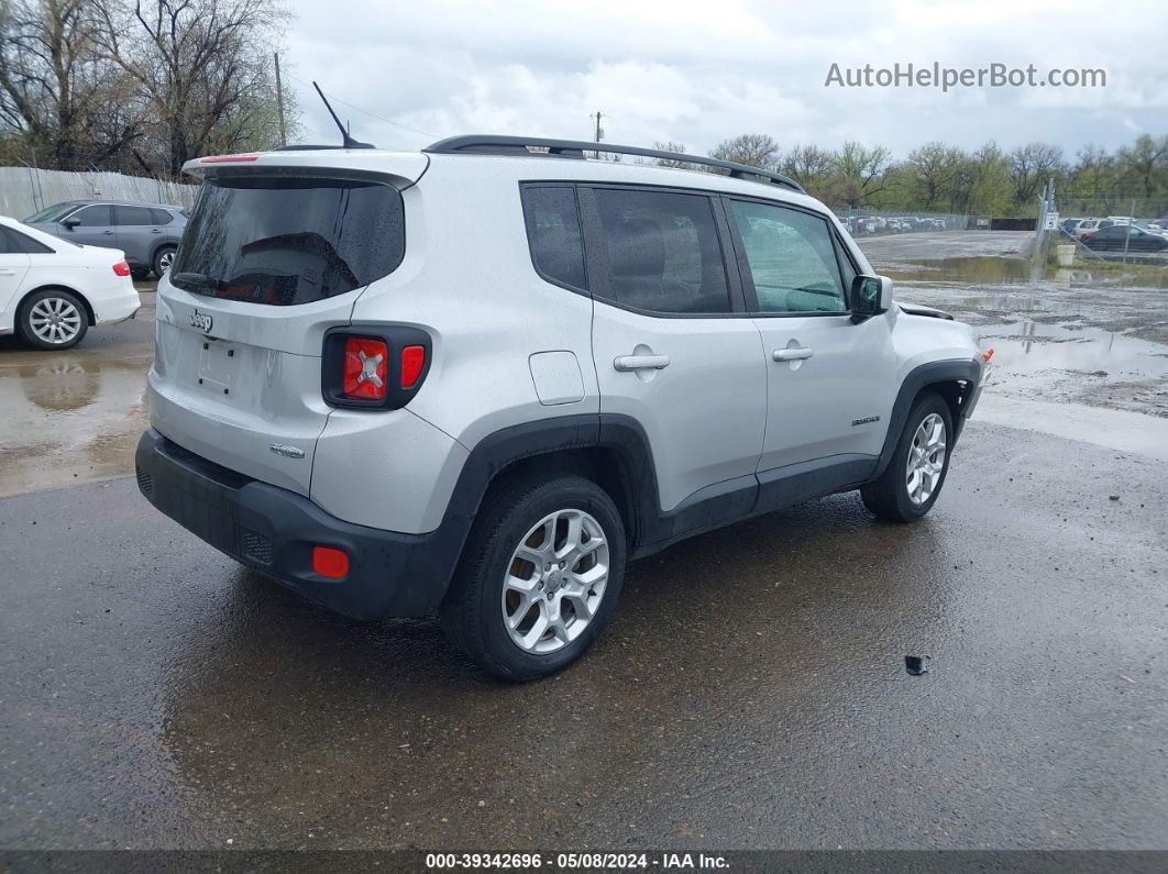 2017 Jeep Renegade Latitude Fwd Silver vin: ZACCJABB1HPE57386