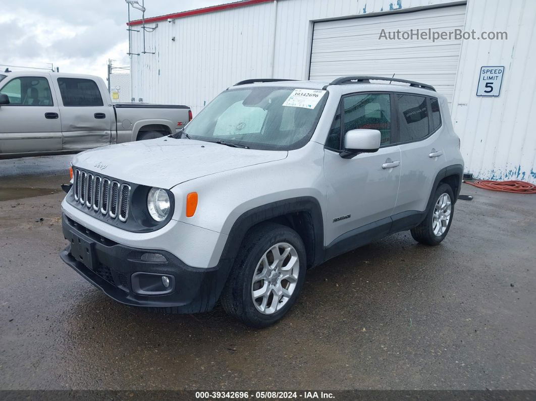 2017 Jeep Renegade Latitude Fwd Silver vin: ZACCJABB1HPE57386