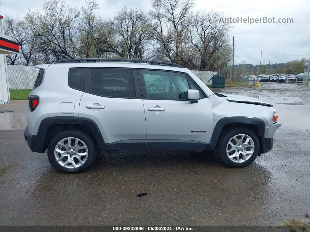 2017 Jeep Renegade Latitude Fwd Silver vin: ZACCJABB1HPE57386