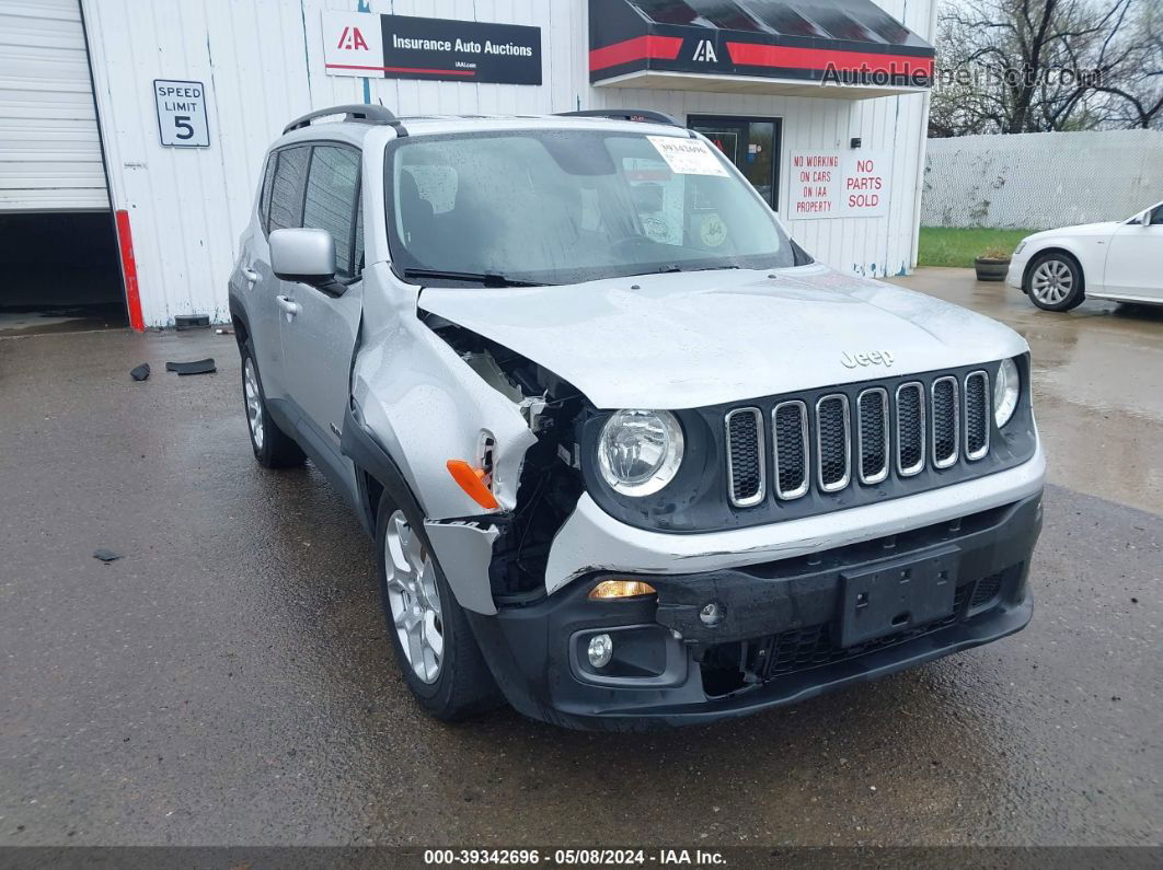 2017 Jeep Renegade Latitude Fwd Silver vin: ZACCJABB1HPE57386