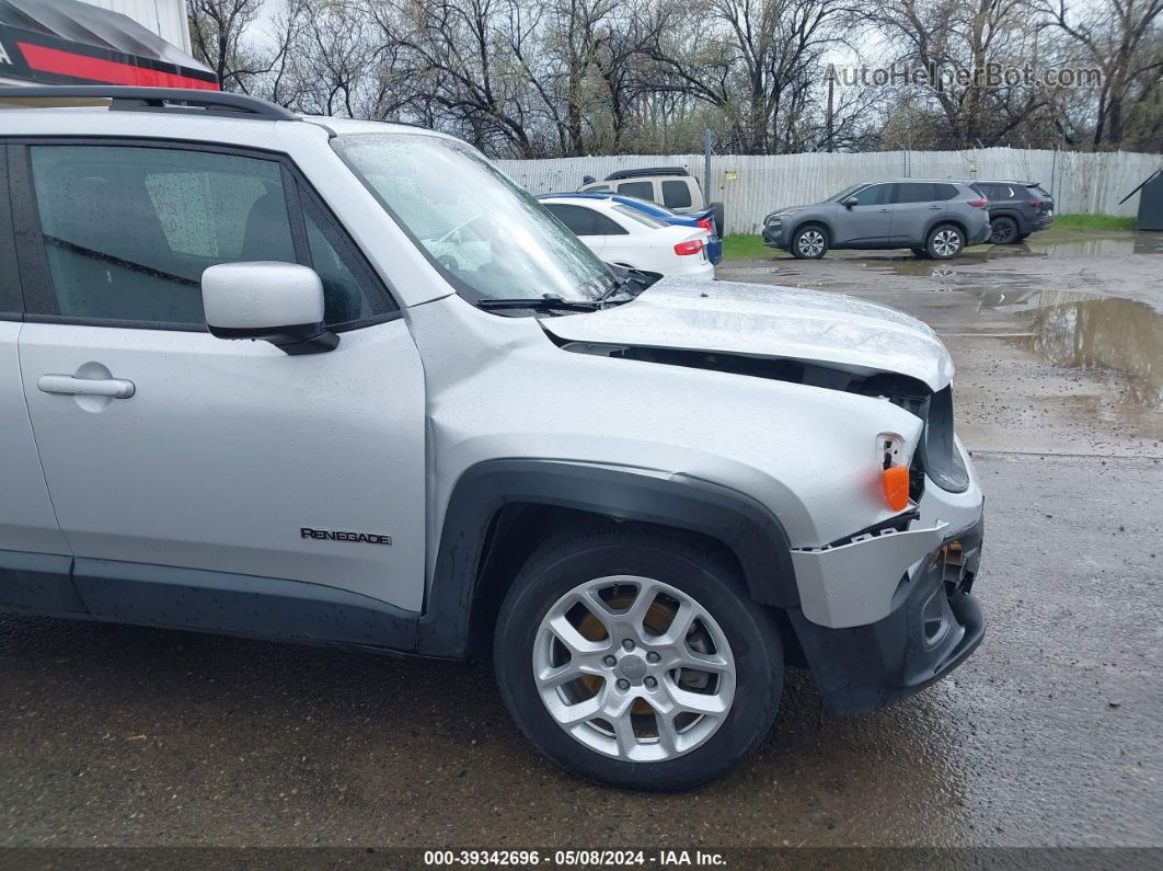 2017 Jeep Renegade Latitude Fwd Silver vin: ZACCJABB1HPE57386