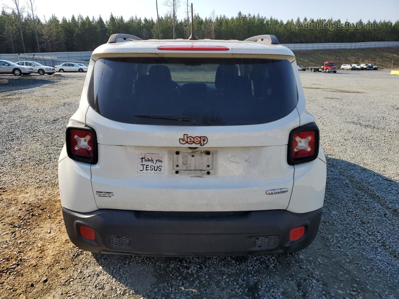 2017 Jeep Renegade Latitude White vin: ZACCJABB1HPG17976