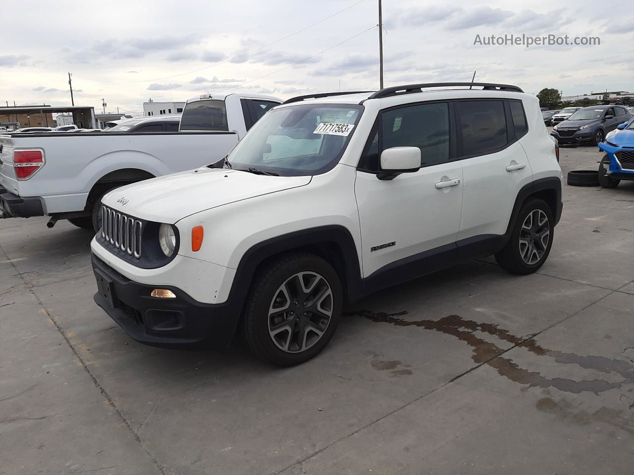 2017 Jeep Renegade Latitude White vin: ZACCJABB1HPG21557