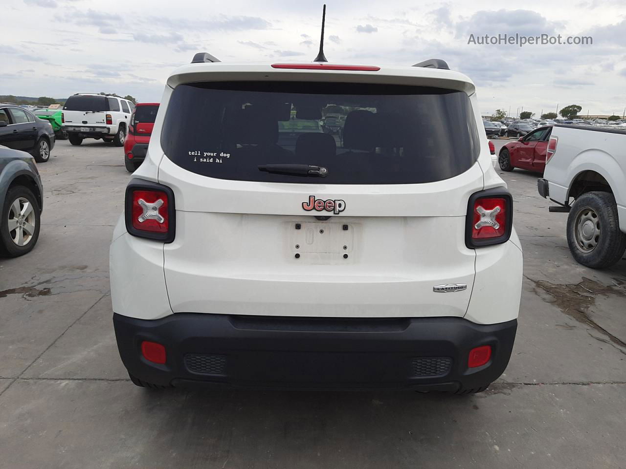 2017 Jeep Renegade Latitude White vin: ZACCJABB1HPG21557