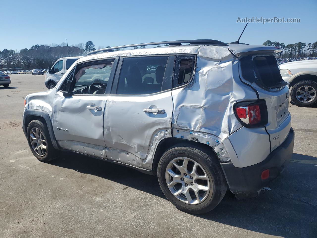 2017 Jeep Renegade Latitude Silver vin: ZACCJABB1HPG42909