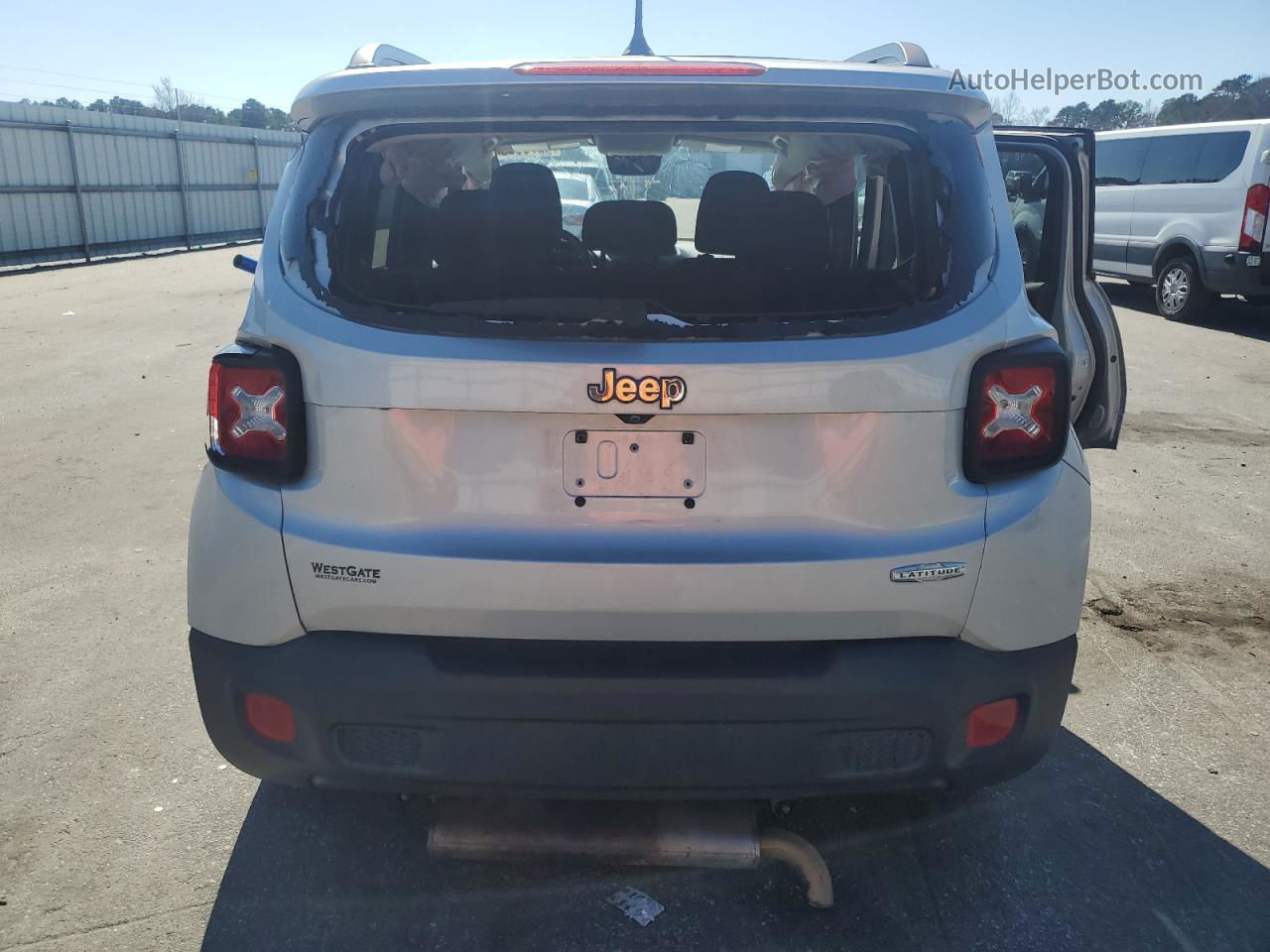 2017 Jeep Renegade Latitude Silver vin: ZACCJABB1HPG42909