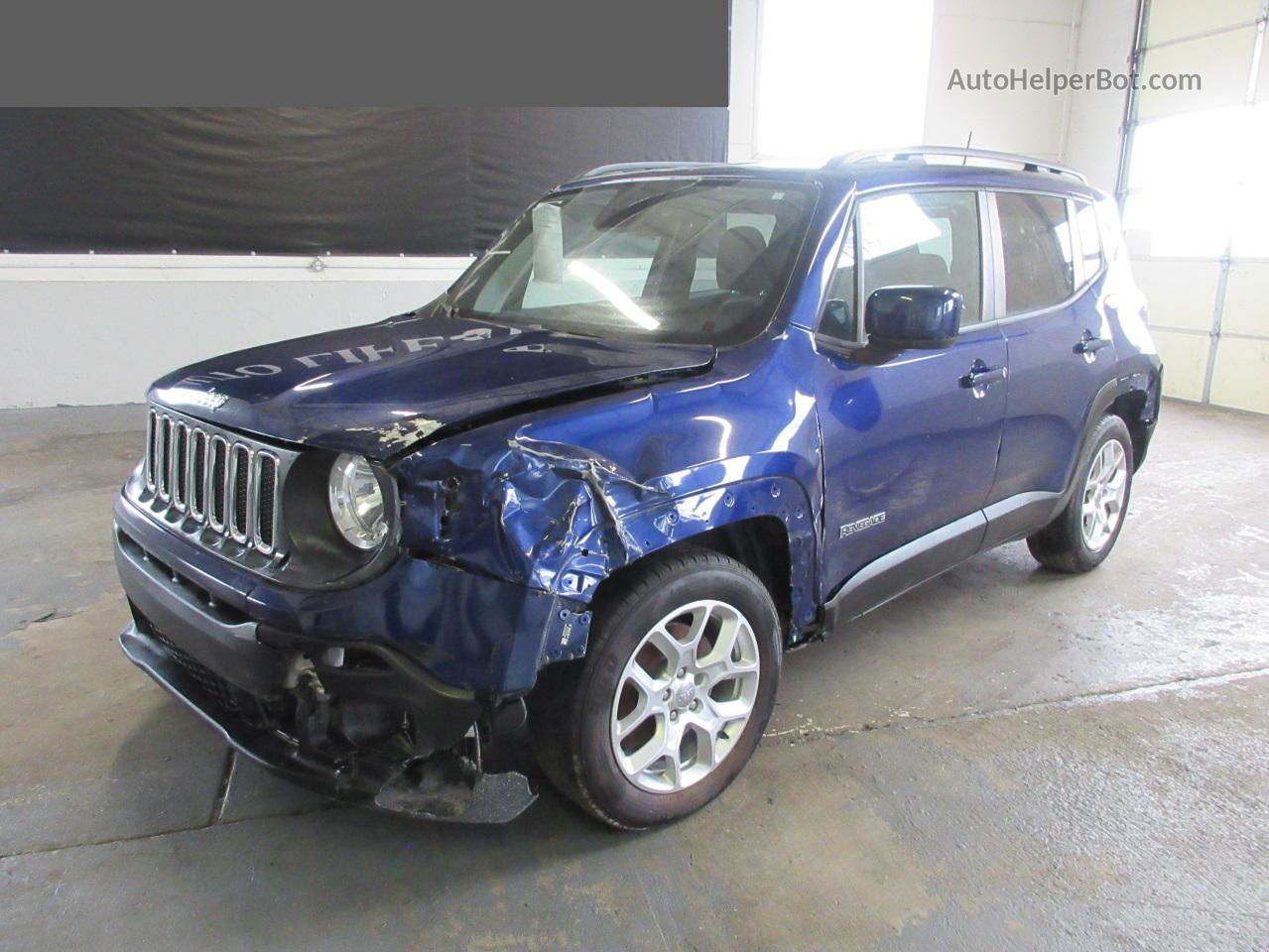 2018 Jeep Renegade Latitude Синий vin: ZACCJABB1JPH10843