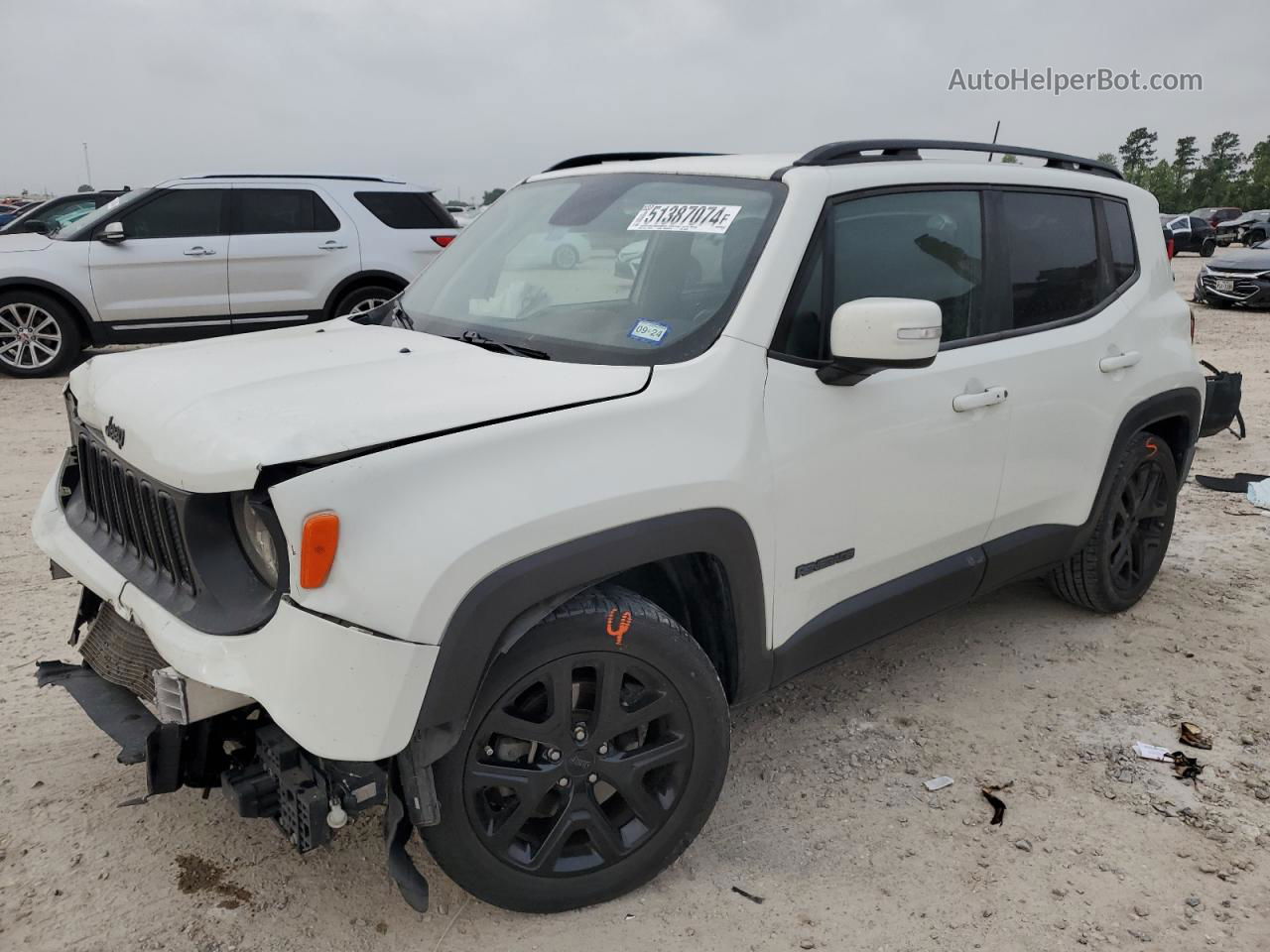 2018 Jeep Renegade Latitude White vin: ZACCJABB1JPH24662