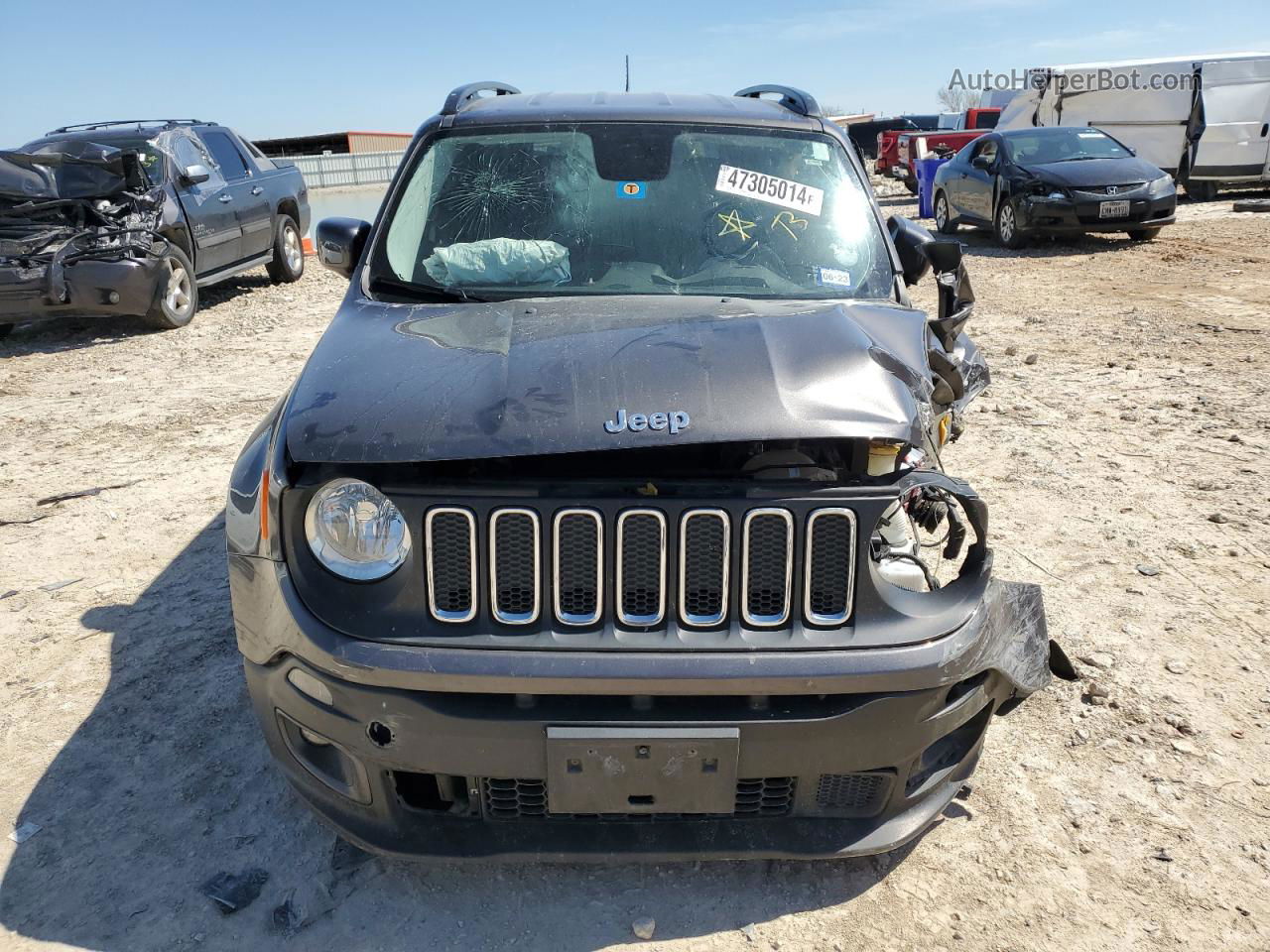 2017 Jeep Renegade Latitude Gray vin: ZACCJABB2HPG43051