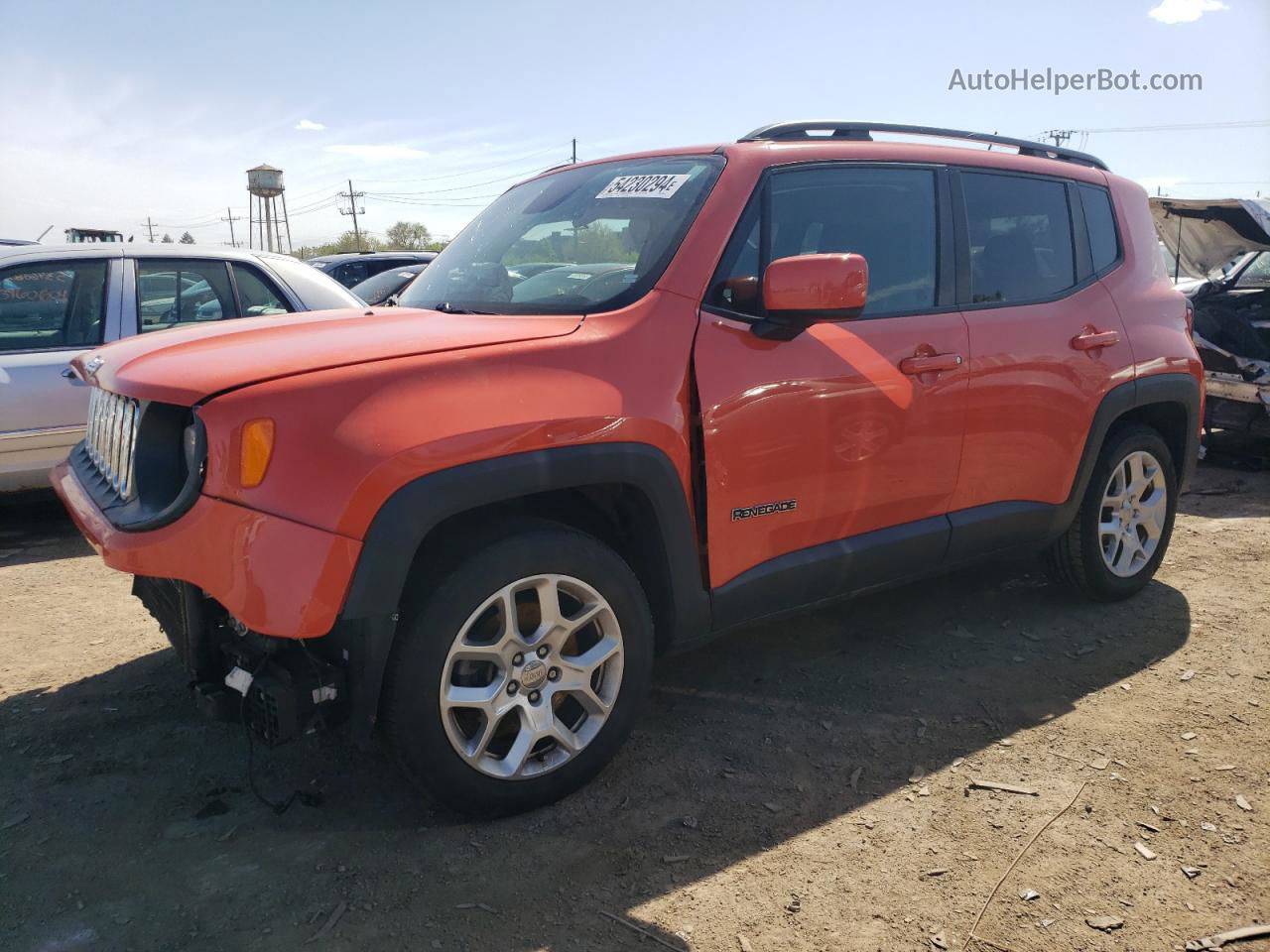 2017 Jeep Renegade Latitude Orange vin: ZACCJABB2HPG44068