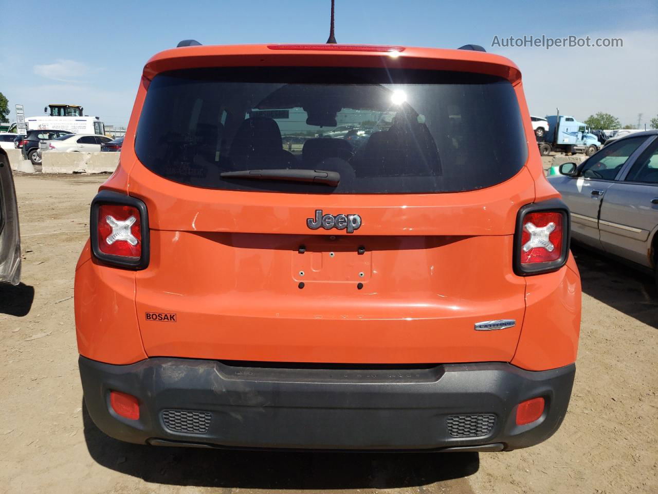 2017 Jeep Renegade Latitude Orange vin: ZACCJABB2HPG44068