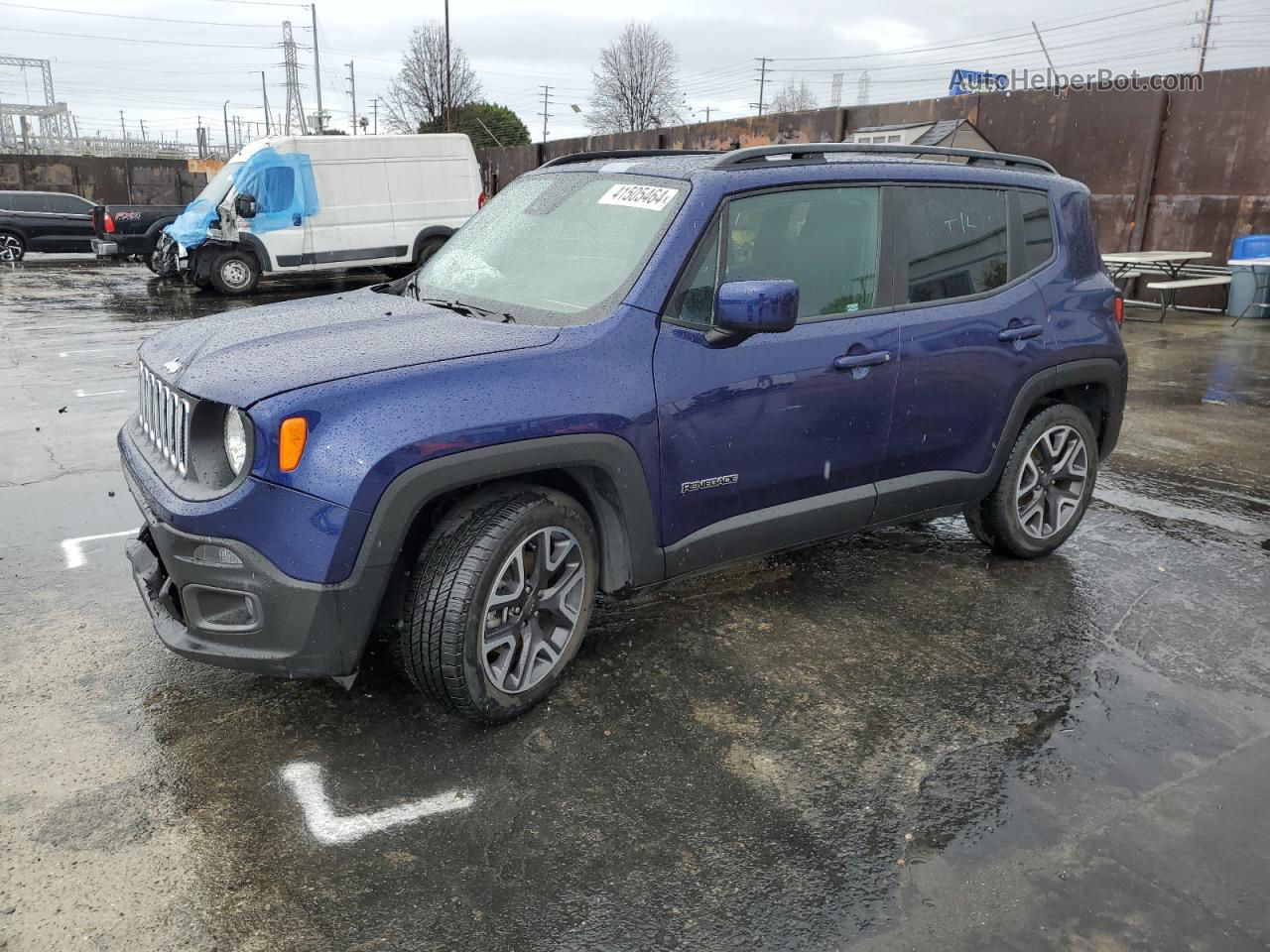 2018 Jeep Renegade Latitude Blue vin: ZACCJABB2JPG74077