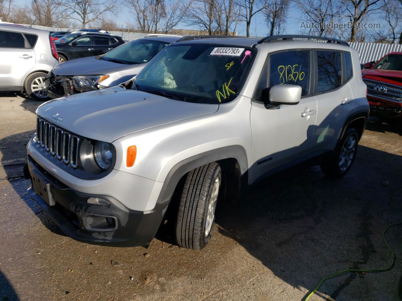 2018 Jeep Renegade Latitude Silver vin: ZACCJABB2JPJ35522