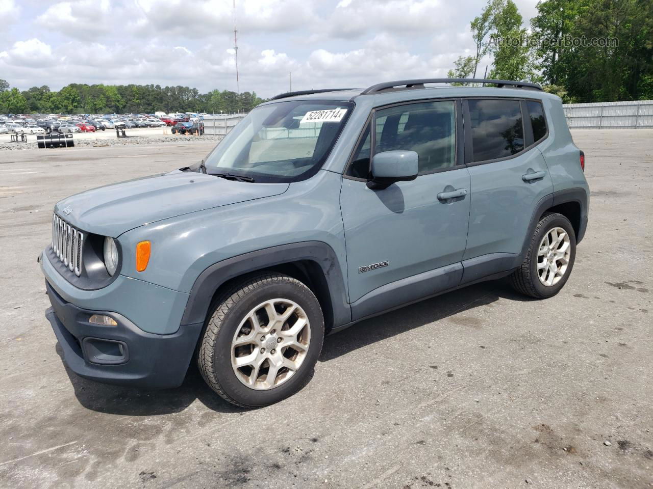 2018 Jeep Renegade Latitude Синий vin: ZACCJABB2JPJ58024