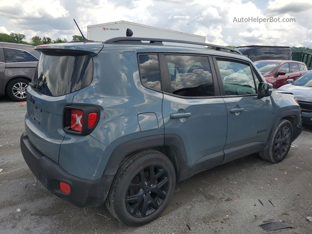 2017 Jeep Renegade Latitude Синий vin: ZACCJABB3HPG47108