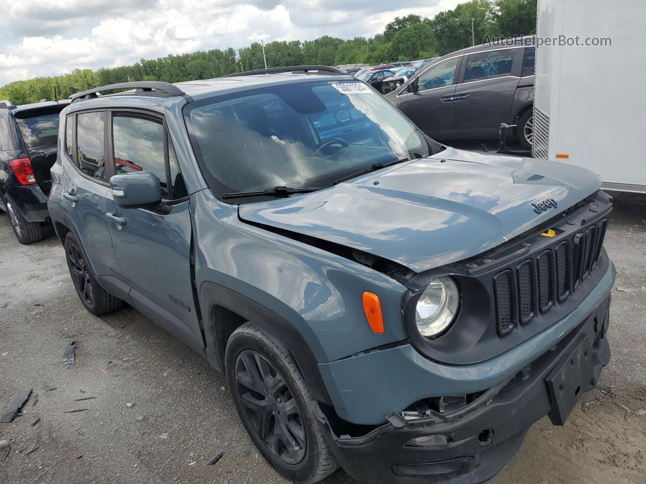 2017 Jeep Renegade Latitude Синий vin: ZACCJABB3HPG47108