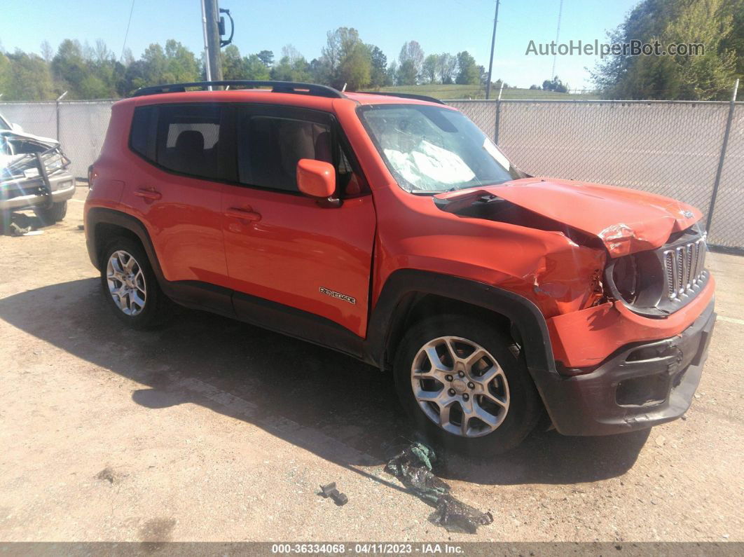 2018 Jeep Renegade Latitude Fwd Оранжевый vin: ZACCJABB3JPH21522