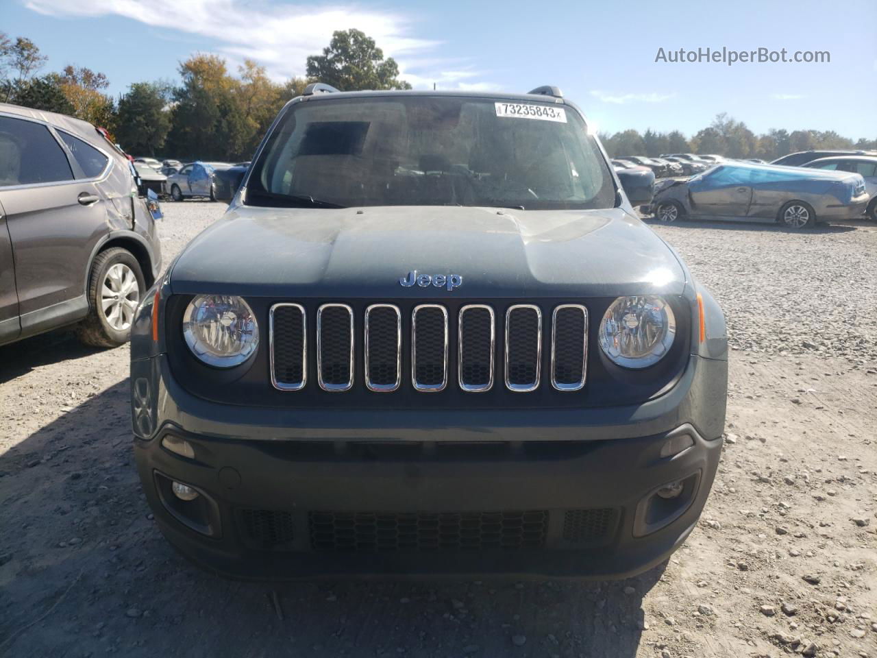 2018 Jeep Renegade Latitude Серый vin: ZACCJABB3JPJ37795