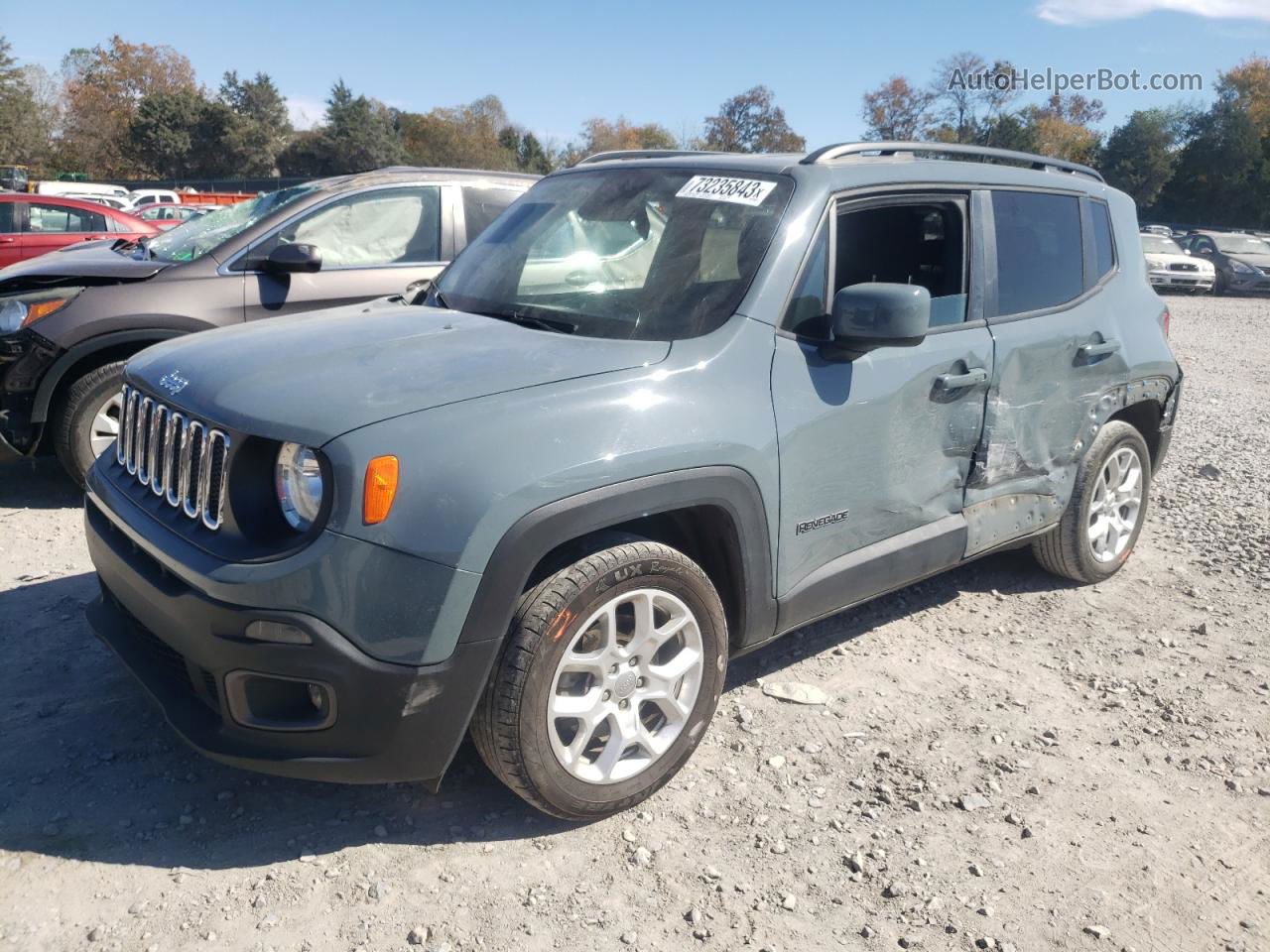 2018 Jeep Renegade Latitude Gray vin: ZACCJABB3JPJ37795