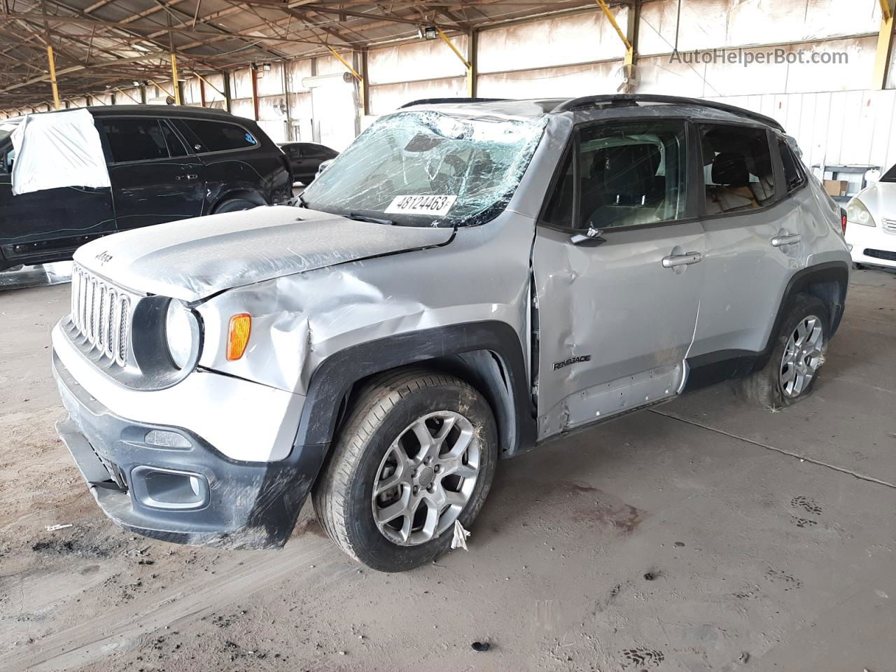 2017 Jeep Renegade Latitude Silver vin: ZACCJABB4HPE80421