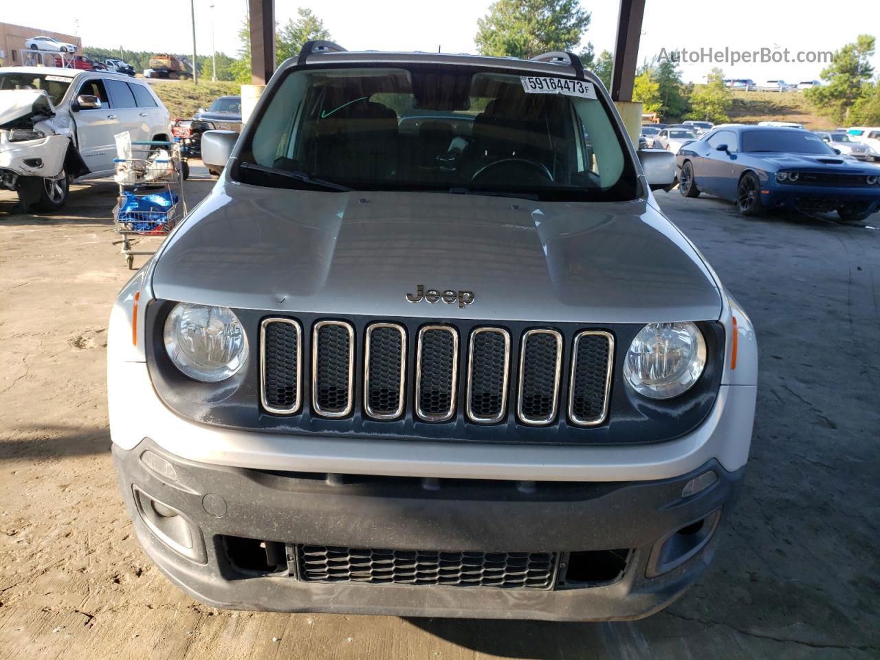 2017 Jeep Renegade Latitude Silver vin: ZACCJABB4HPF03373