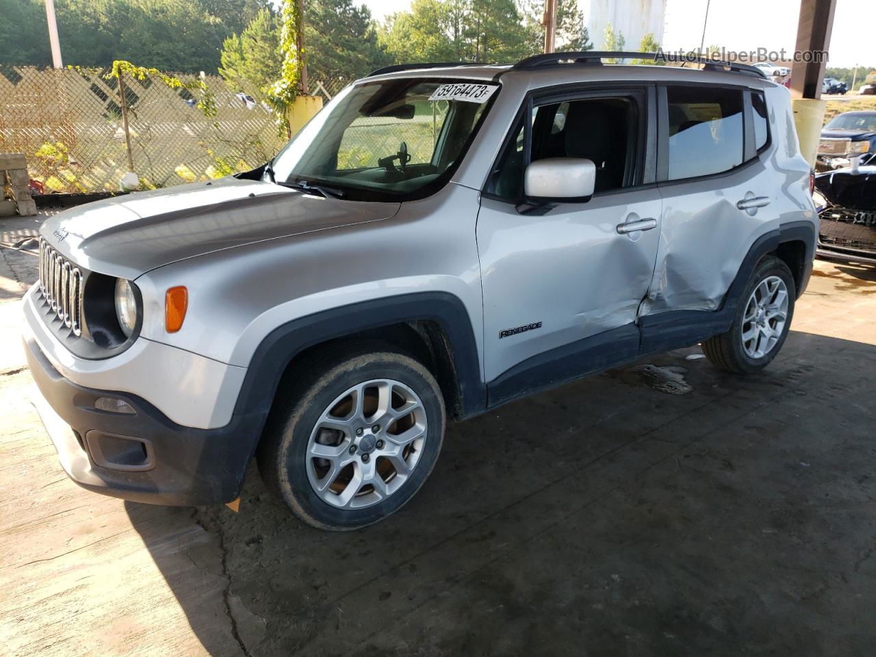 2017 Jeep Renegade Latitude Silver vin: ZACCJABB4HPF03373