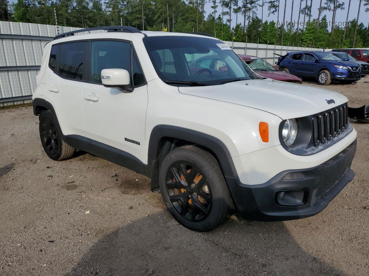 2018 Jeep Renegade Latitude White vin: ZACCJABB4JPG96775