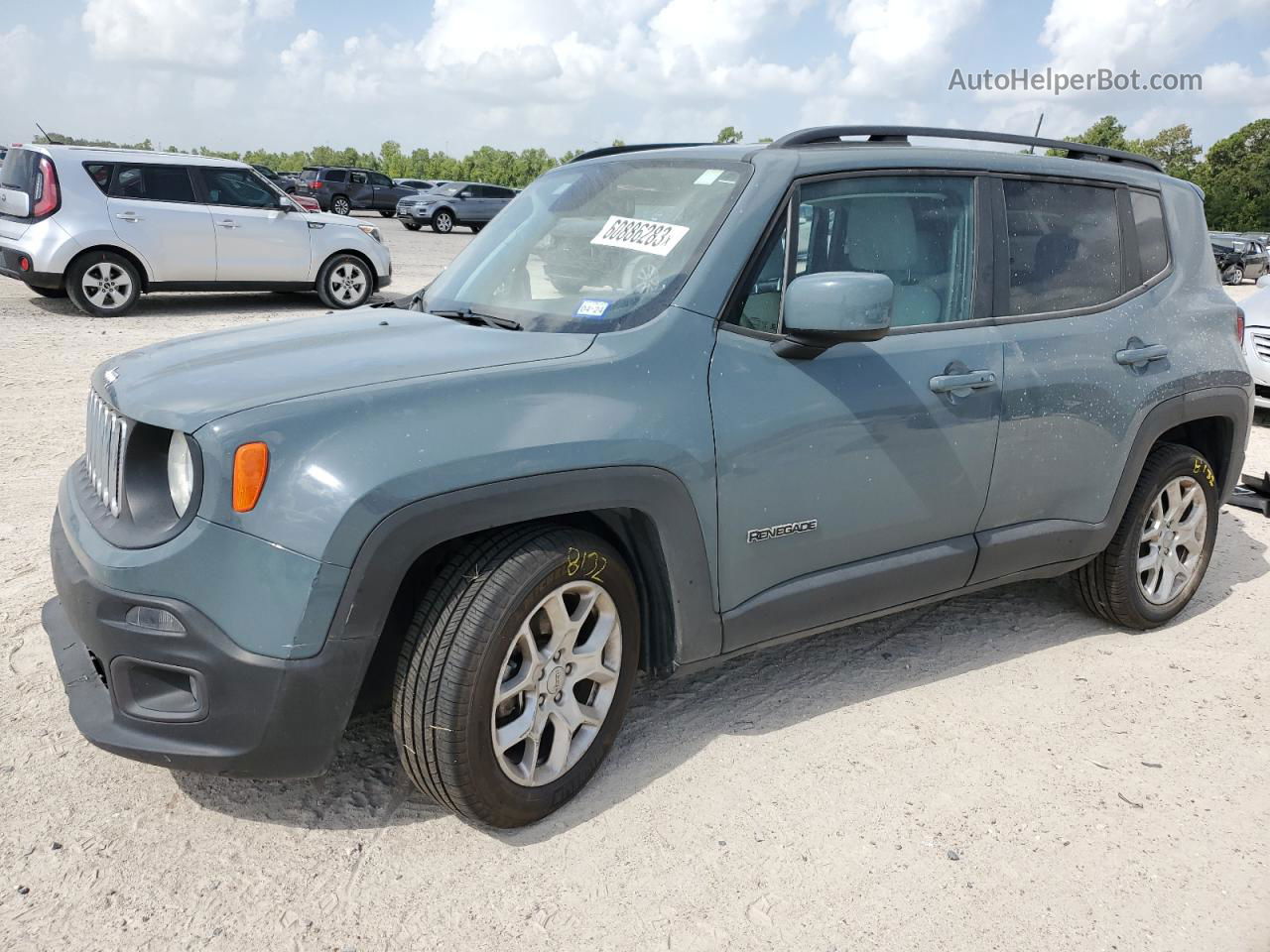 2018 Jeep Renegade Latitude Синий vin: ZACCJABB4JPH29421