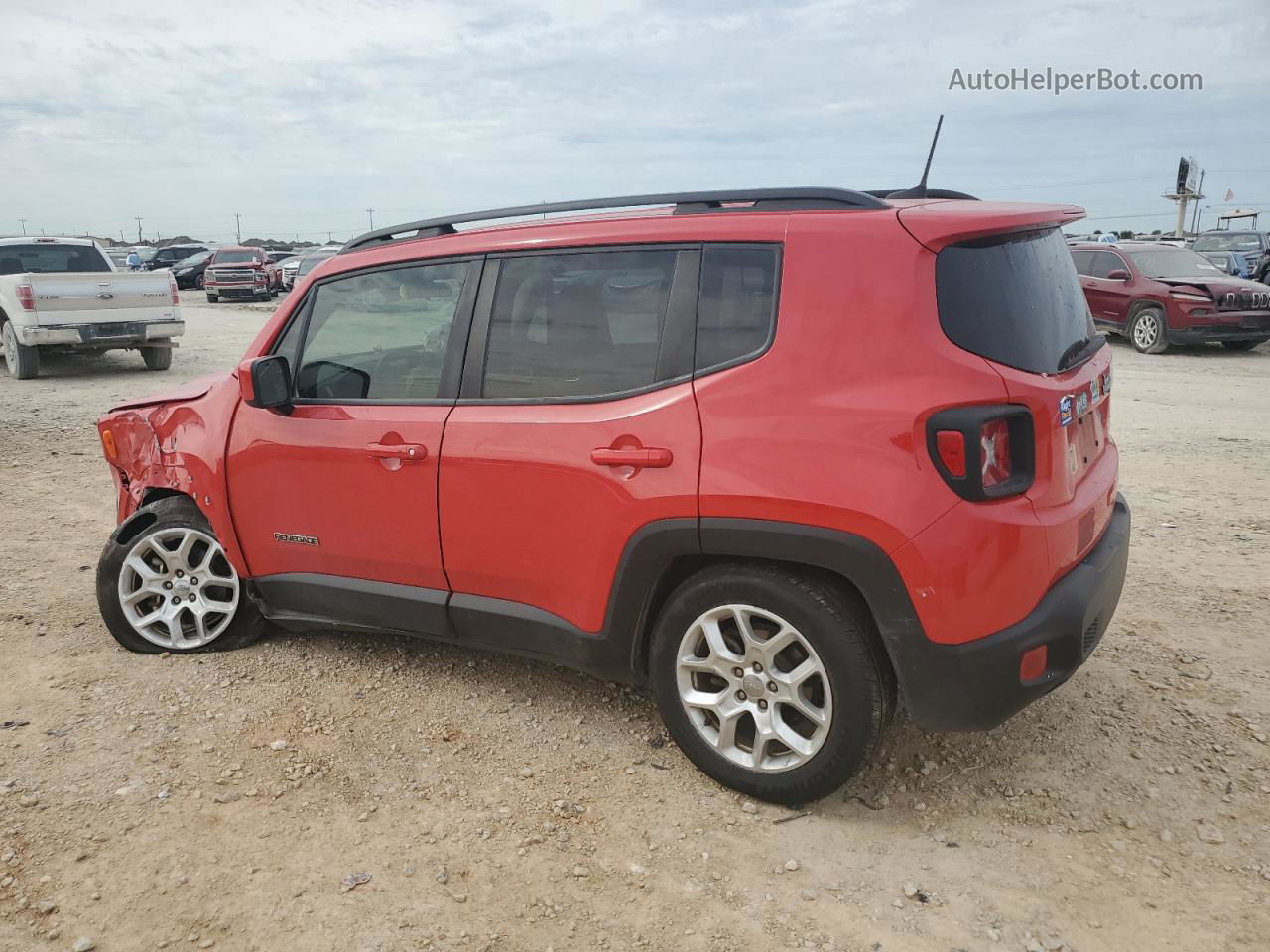 2018 Jeep Renegade Latitude Red vin: ZACCJABB4JPJ23145