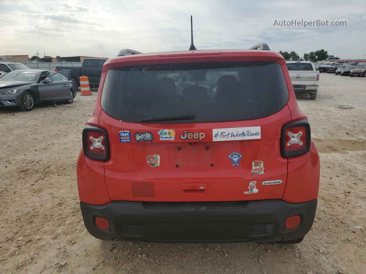 2018 Jeep Renegade Latitude Red vin: ZACCJABB4JPJ23145