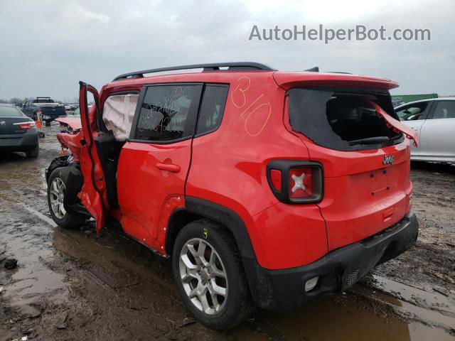 2018 Jeep Renegade Latitude Red vin: ZACCJABB4JPJ25641