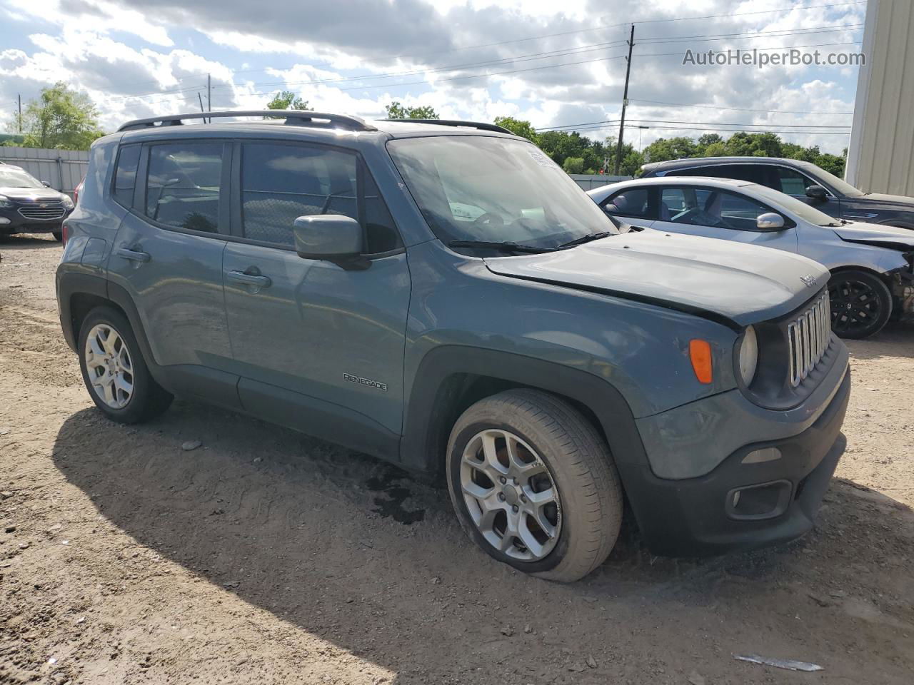 2018 Jeep Renegade Latitude Серый vin: ZACCJABB4JPJ32945