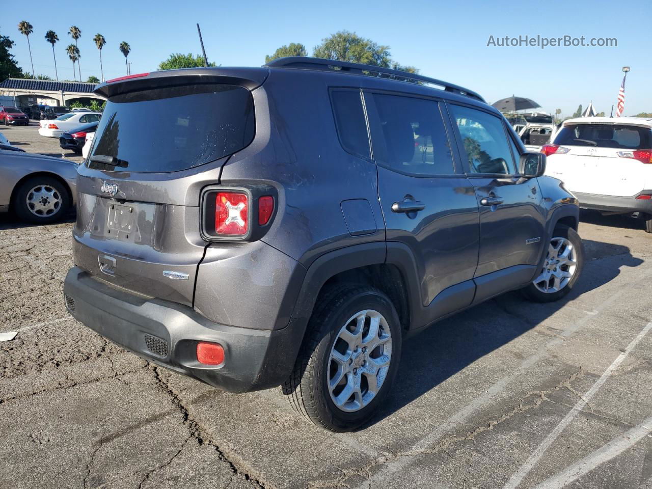 2018 Jeep Renegade Latitude Gray vin: ZACCJABB5JPH27158