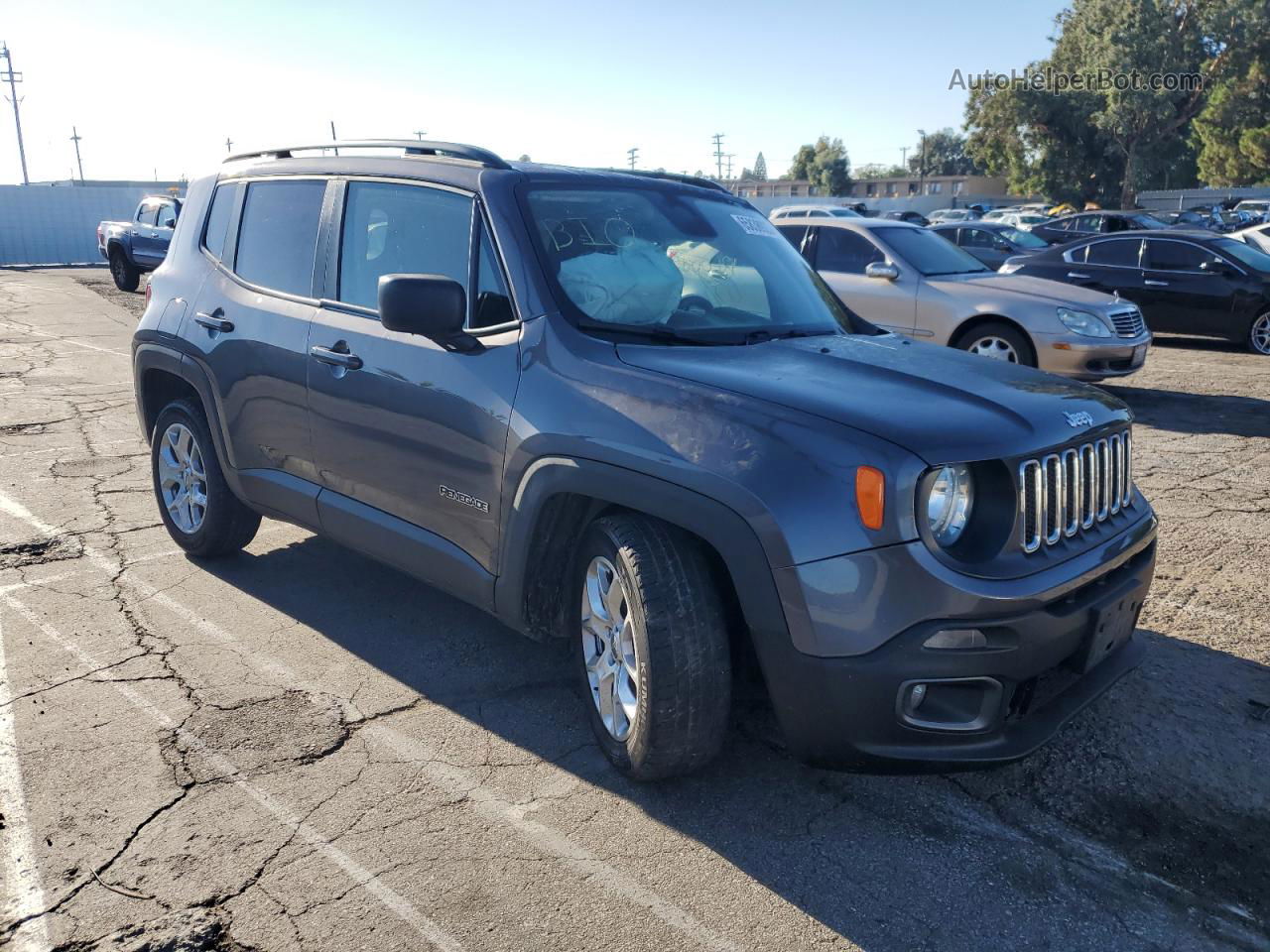 2018 Jeep Renegade Latitude Серый vin: ZACCJABB5JPH27158