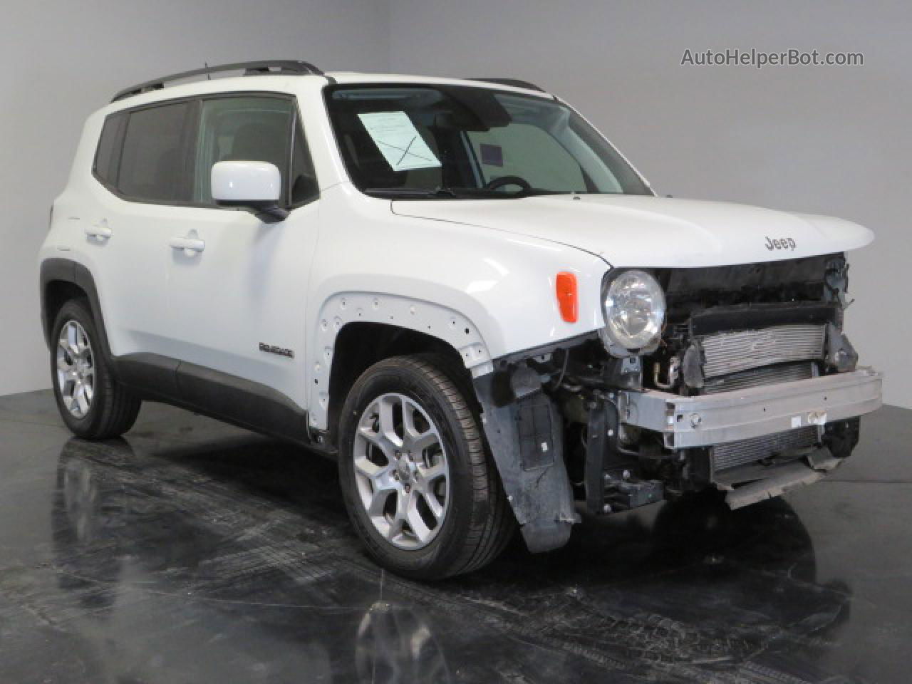 2018 Jeep Renegade Latitude White vin: ZACCJABB5JPH34420