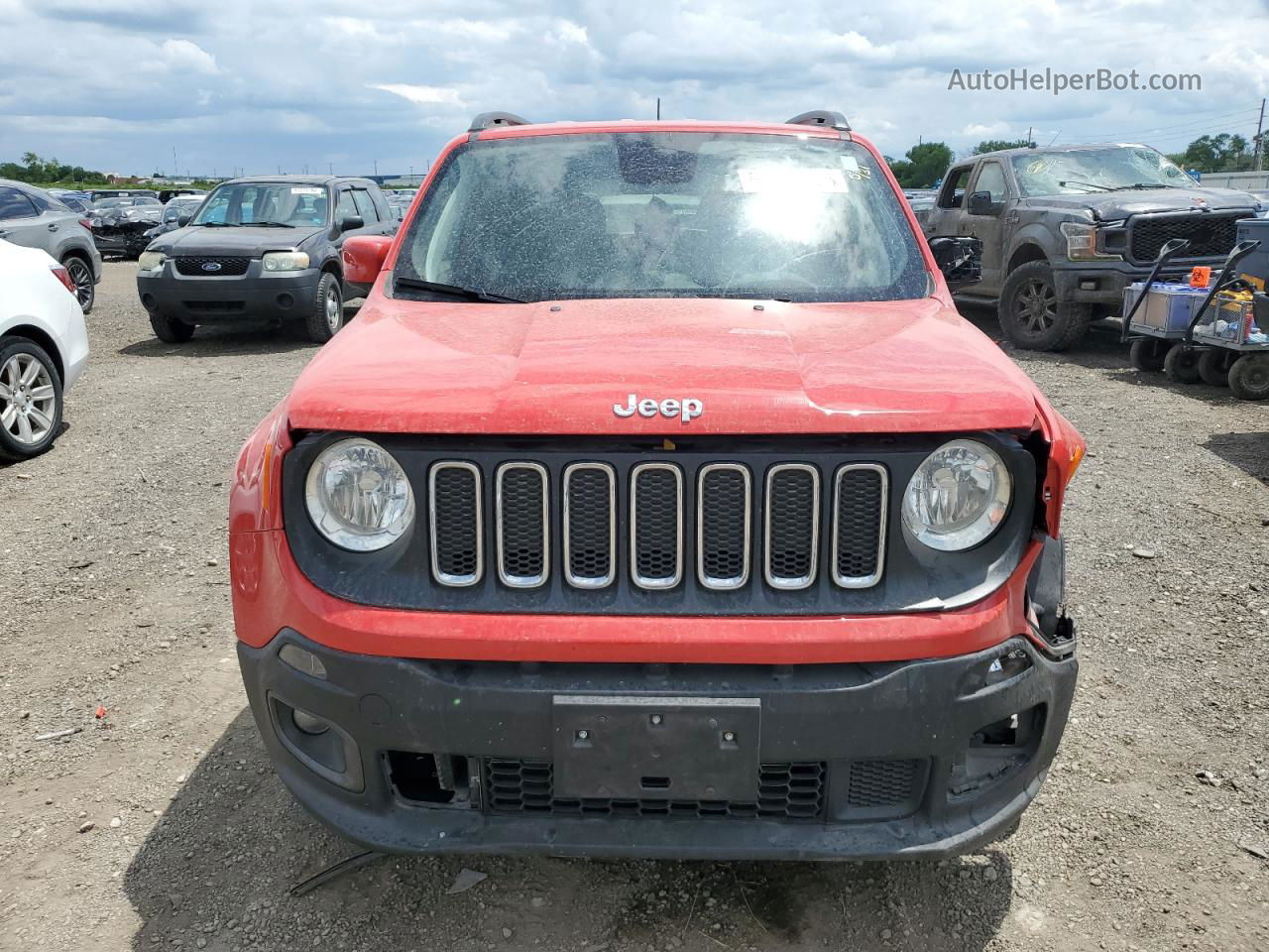 2018 Jeep Renegade Latitude Red vin: ZACCJABB5JPH46731