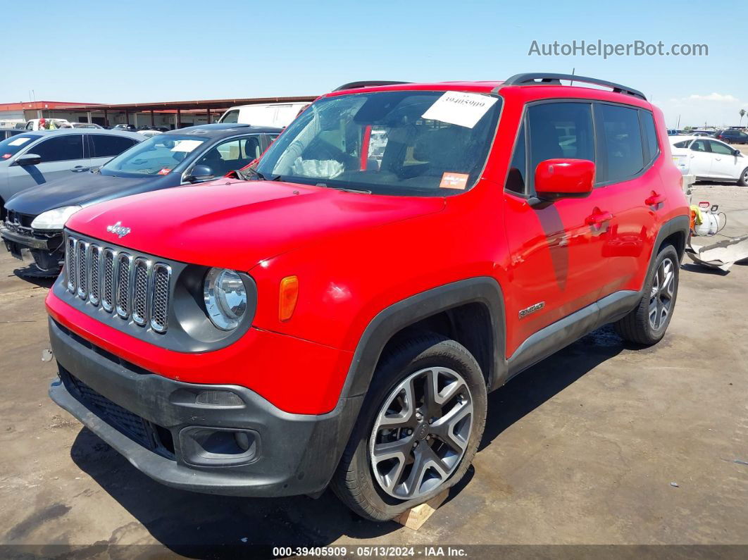 2018 Jeep Renegade Latitude Fwd Red vin: ZACCJABB5JPJ24546