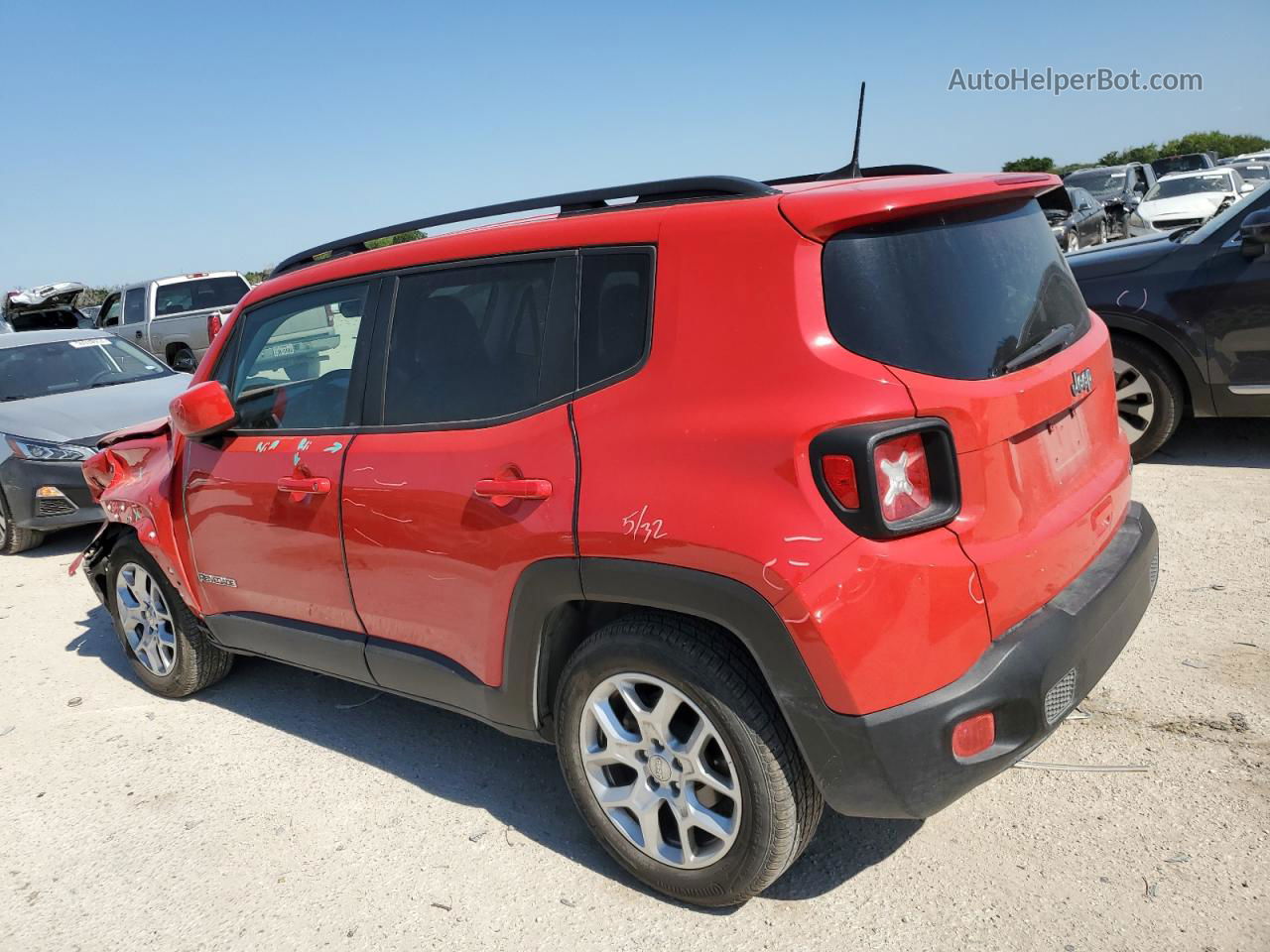 2018 Jeep Renegade Latitude Красный vin: ZACCJABB5JPJ29391