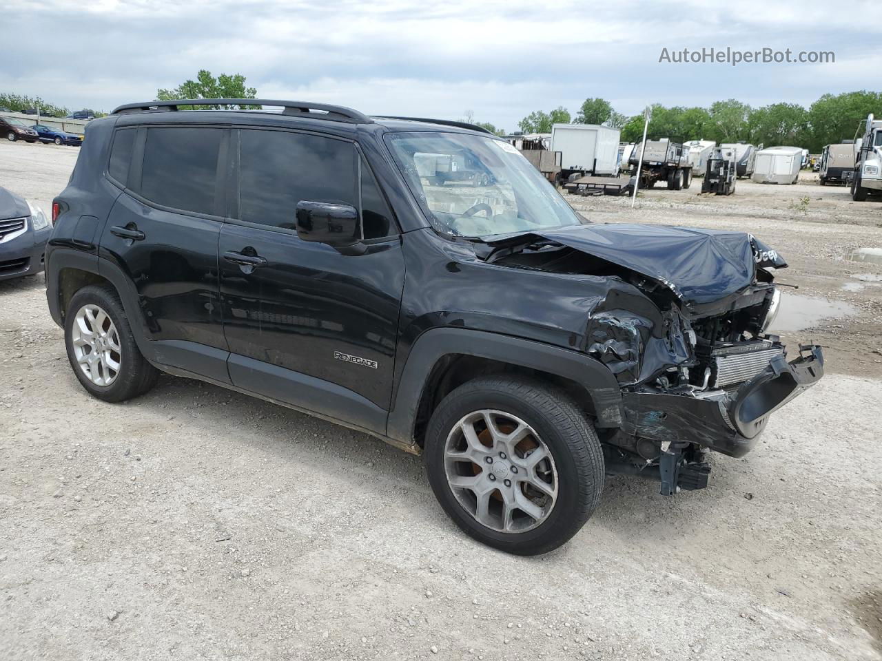 2018 Jeep Renegade Latitude Black vin: ZACCJABB5JPJ57045