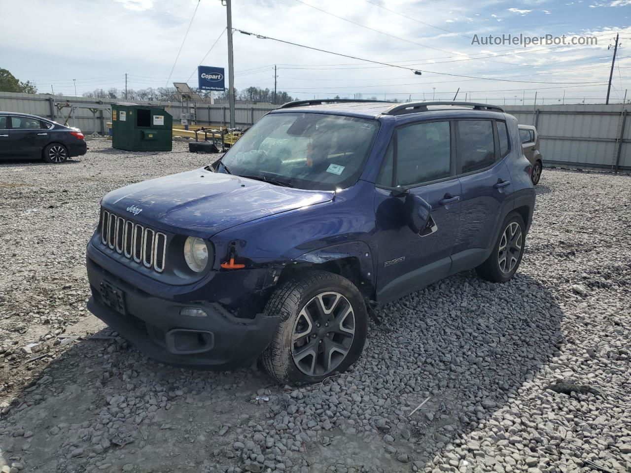 2017 Jeep Renegade Latitude Blue vin: ZACCJABB6HPG48740