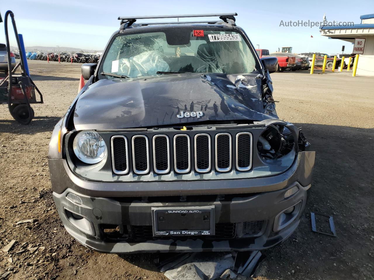 2017 Jeep Renegade Latitude Gray vin: ZACCJABB7HPF52521