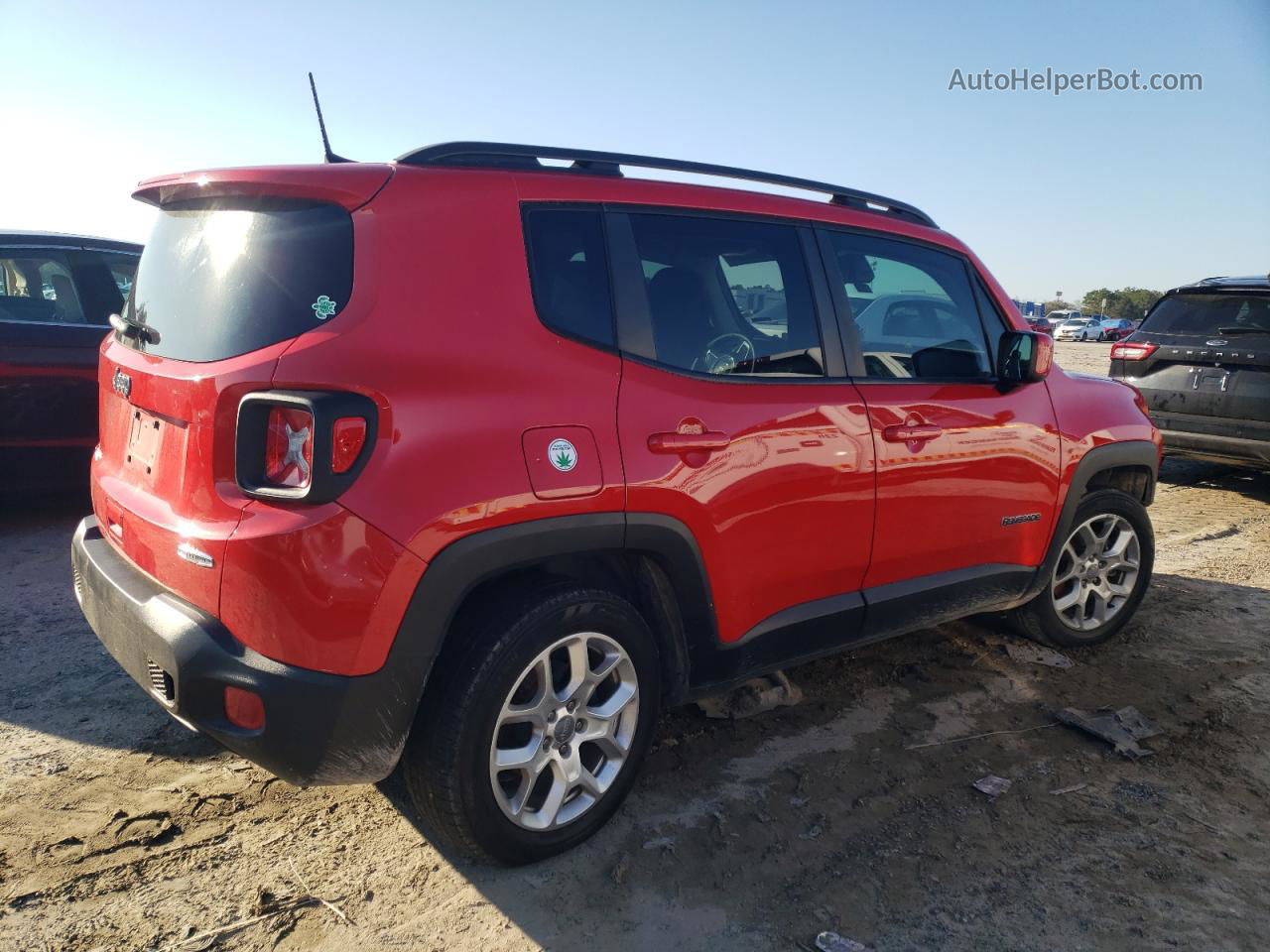 2018 Jeep Renegade Latitude Красный vin: ZACCJABB7JPH06697