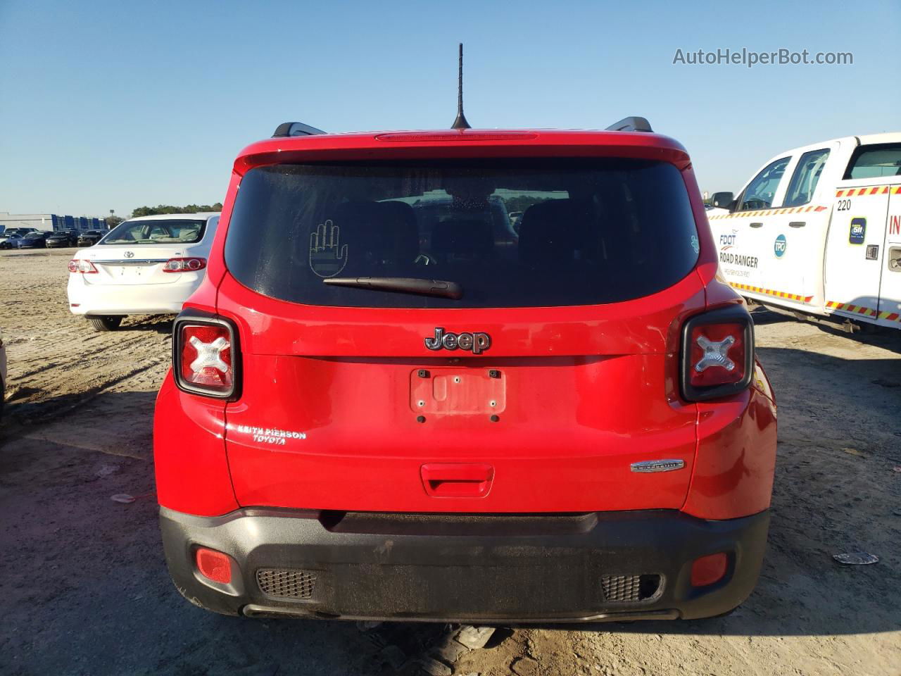 2018 Jeep Renegade Latitude Красный vin: ZACCJABB7JPH06697