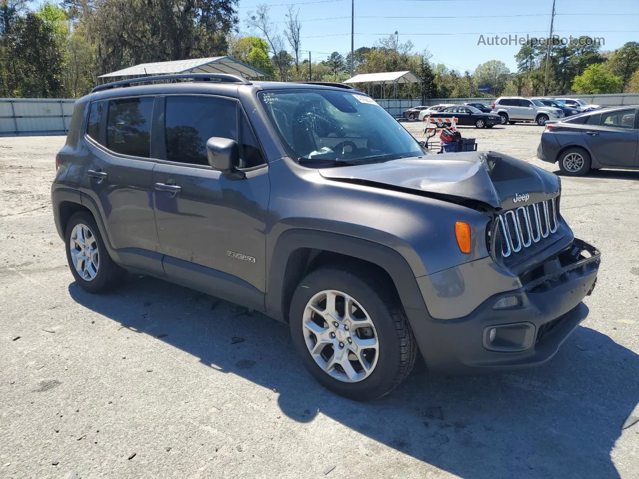 2018 Jeep Renegade Latitude Gray vin: ZACCJABB7JPH48805