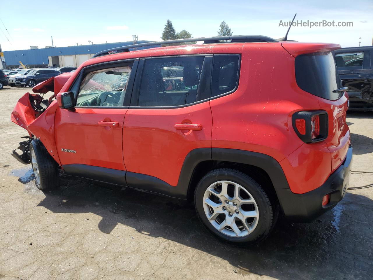 2018 Jeep Renegade Latitude Красный vin: ZACCJABB7JPH70061